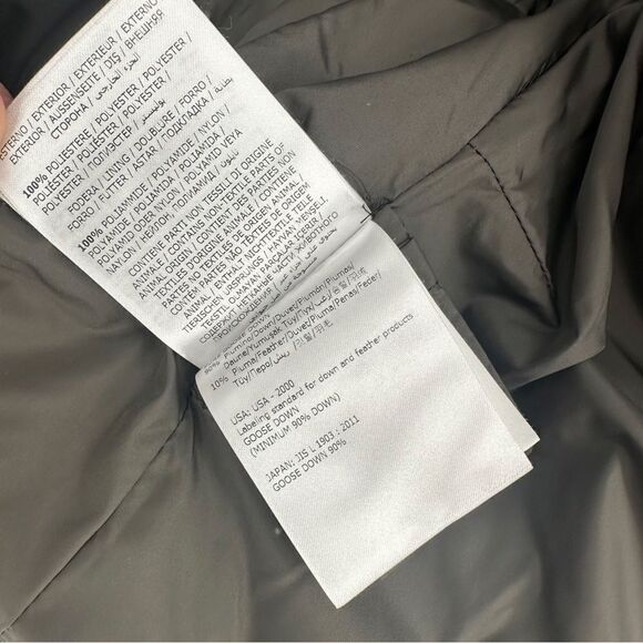 Moncler Petrea Quilted Puffer Jacket Feather Pure Goose Down Black XS Dark Grey - Picture 11 of 13